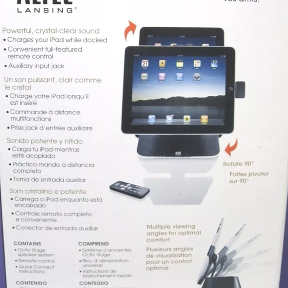 NIB Lansing Octiv Stage MP450 30-Pin iPad/iPhone/iPod Speaker Dock - Picture 6 of 7